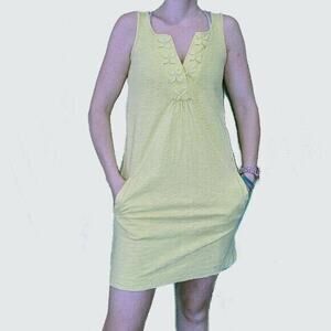 Boden Sleeveless Yellow Green US 2 Dress Flower